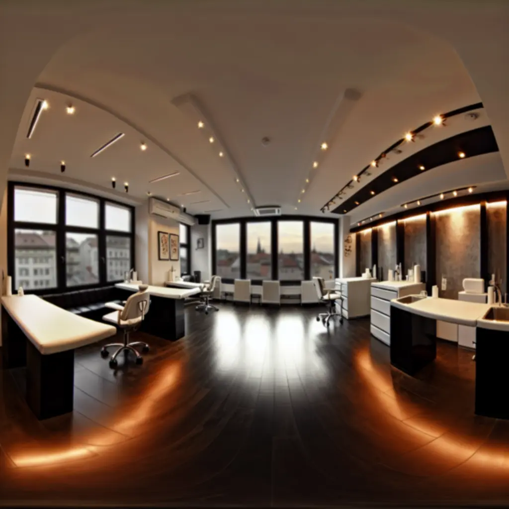 Modern, letisztult tetoválóstúdió enteriőr az Inkmasteertattoo-ban.